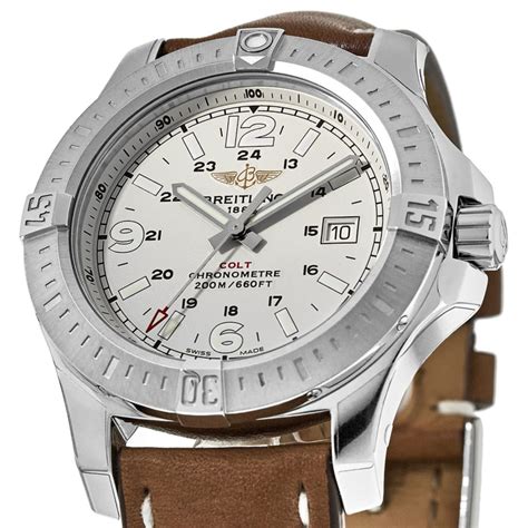 breitling colt 44 white face|colt 44 Breitling price.